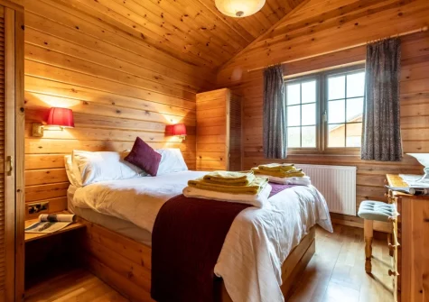 Bedroom #2 at Moorhen Lodge 18 at Clovelly Lakes, Higher Clovelly