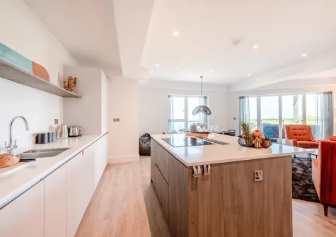 The kitchen at Mordardha, Newquay
