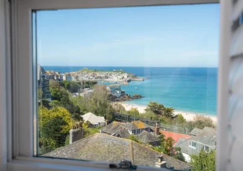 The view from the living room at Mordros, St Ives