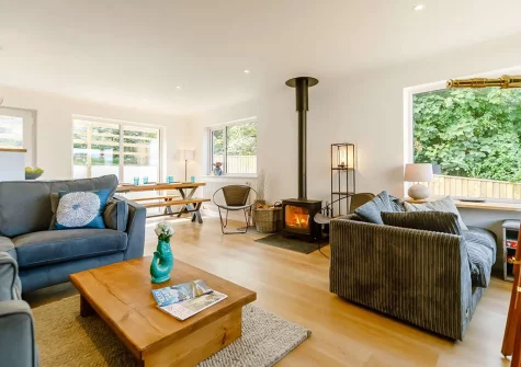 The living area at Morethanporth, Newquay