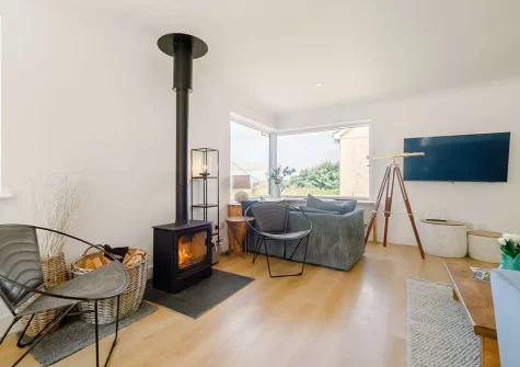 The living area at Morethanporth, Newquay