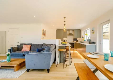 The living area at Morethanporth, Newquay