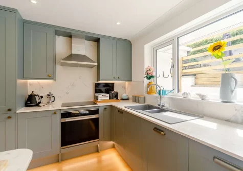 The kitchen at Morethanporth, Newquay