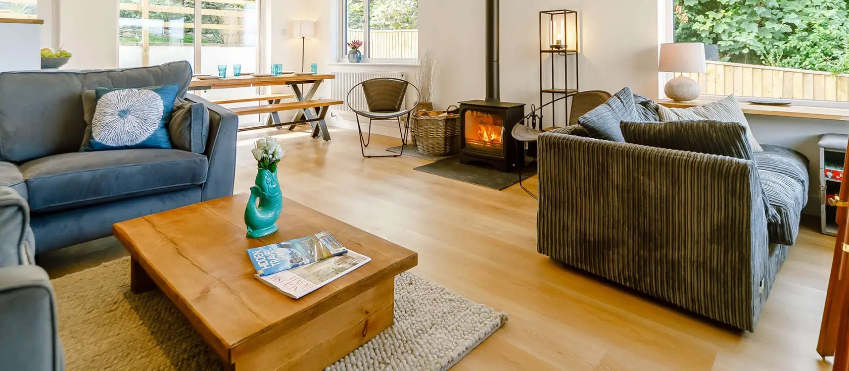 The Nook, Trebudannon is a charming converted cottage that combines rustic appeal with modern luxuries. Enjoy a private hot tub, woodland picnic area, & games room, while perfectly positioned to explore Cornwall's stunning beaches and attractions.
