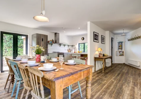The dining area at Morlanar, Trevone