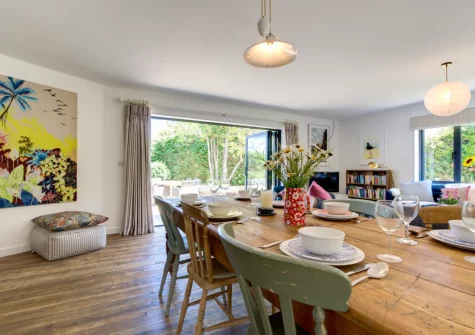The dining area at Morlanar, Trevone
