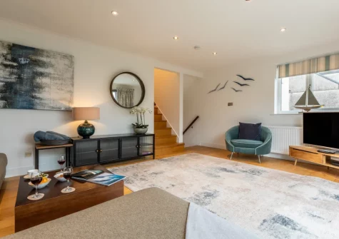 The living room at Morva, Carbis Bay