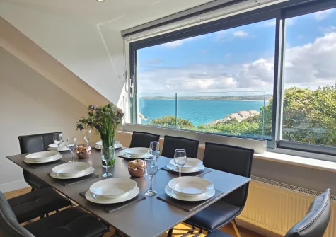 The dining area at Morva, Carbis Bay