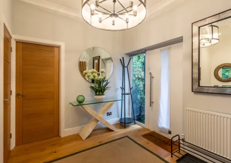 The entrance hallway at Morva, Carbis Bay