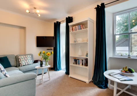 The living room at Morvah, 7 Zodiac House, Porthcurno