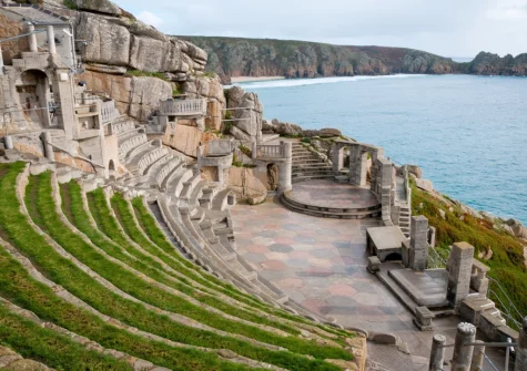 Don't miss a trip to the clifftop Minack Open Air Theatre for spectacular sunset views