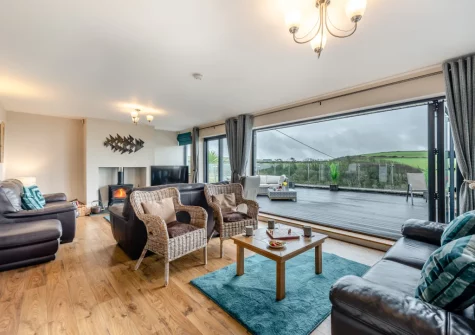 The living room at Mount Rose, Woolacombe