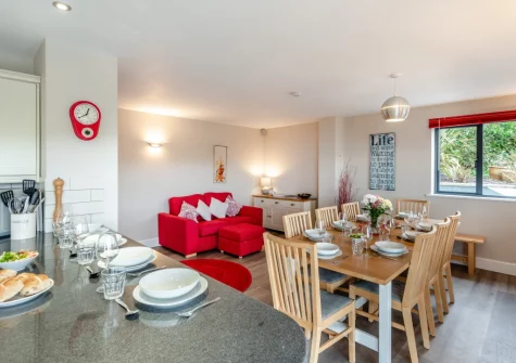 The kitchen & dining area at Mount Rose, Woolacombe