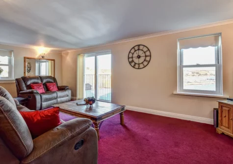 The living area at Mount View, Penzance