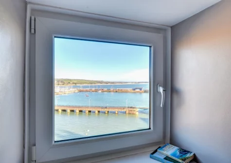 The view from bedroom #2 at Mount View, Penzance
