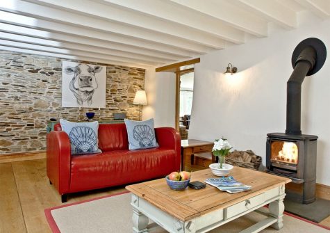 The second living area at Mowhay Barn, St Ervan
