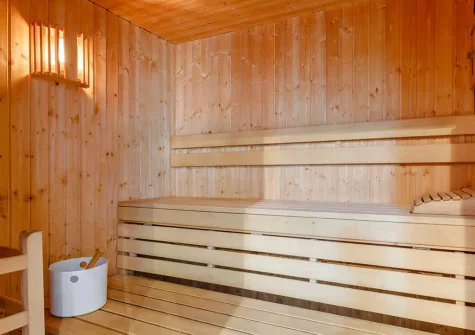 The shared sauna at South Torfrey Farm, Golant