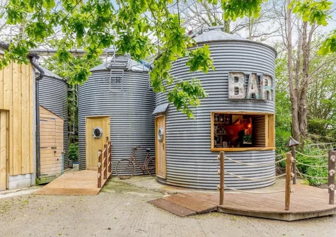 For the more sociable families there's a bar on-site cleverly created from an old silo