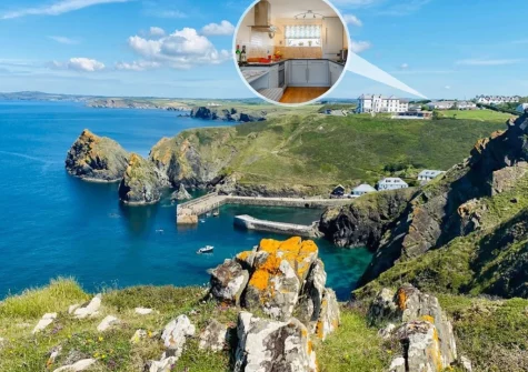 Mullion Kingfisher is in a great location above Mullion Cove, perfect for walkers to get straight onto the South West Coast Path