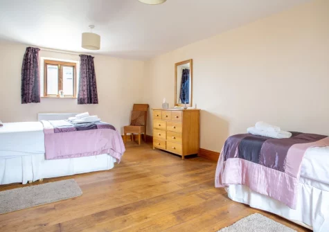 Bedroom #3 at Munnings Barn at Tregurnow Farm, Lamorna