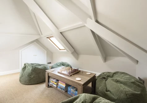The cozy second floor snug at Myrtle Cottage, Mousehole