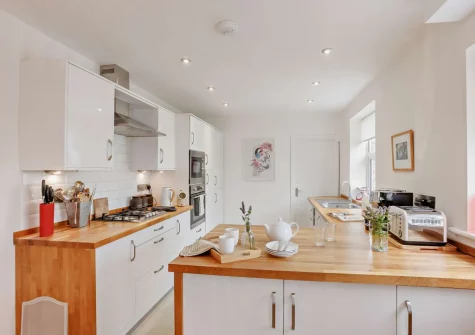 The kitchen at Mystique Cottage, Bideford