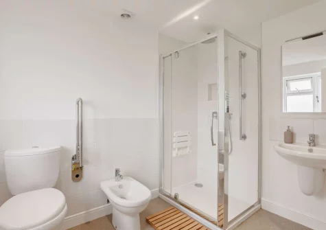 Bedroom #1 en-suite shower room at Mystique Cottage, Bideford