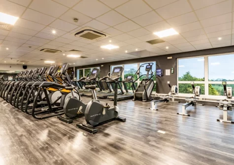 The shared gym at Nampara 17, St Mellion Estate, St Mellion