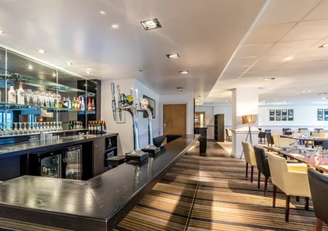 The on-site bar & restaurant at Nampara 17, St Mellion Estate, St Mellion