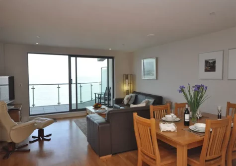 The dining area at Nassau Beach View, Nassau Court, Westward Ho!