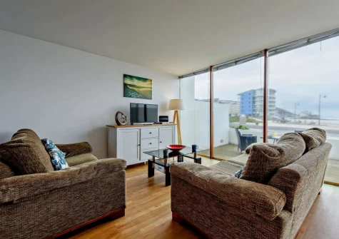 The living area at Nautilus Sea View, Westward Ho!