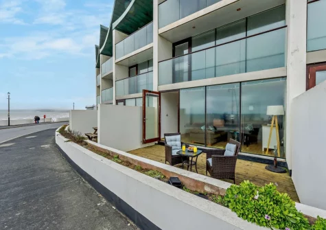 The patio & outdoor sitting area at Nautilus Sea View, Westward Ho!