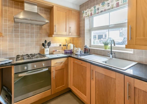 The kitchen at Nelson View, Westward Ho!