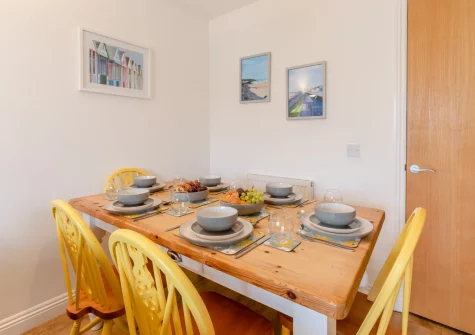 The dining area at Nelson View, Westward Ho!