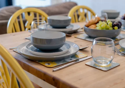 The dining area at Nelson View, Westward Ho!