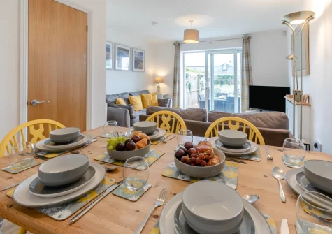 The dining area at Nelson View, Westward Ho!