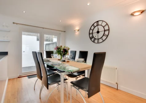The dining area at Neptune House, Porthleven