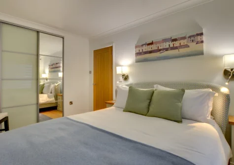 Bedroom #1 at Neptune House, Porthleven