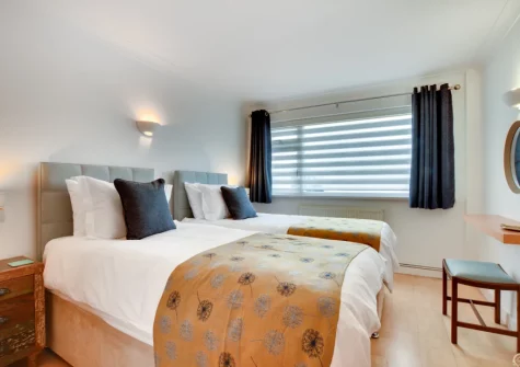 Bedroom #1 at Neptune House, Porthleven