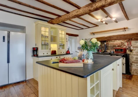 The kitchen at Nethercott Manor, Rose Ash