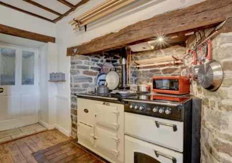 The kitchen at Nethercott Manor, Rose Ash
