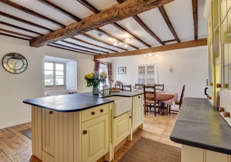The kitchen at Nethercott Manor, Rose Ash