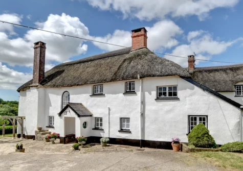 Nethercott Manor is a wing of a 17th-century farmhouse surrounded by rolling countryside