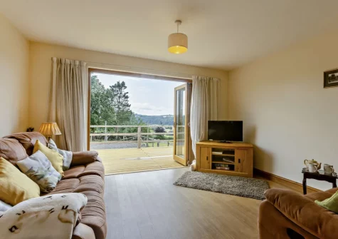 The living area at Netherdowns Shippon, Weare Giffard