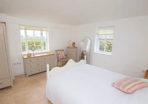 The bedroom at Newdowns Cottage, St Agnes