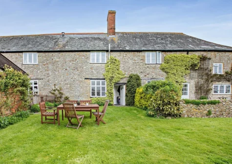 The private garden & alfresco dining area at Newhouse, Musburry