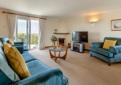 The living area at Newland, St Merryn