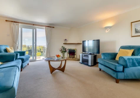 The living area at Newland, St Merryn