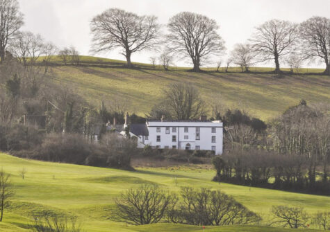 The rolling countryside surrounding Newport Manor, Newport