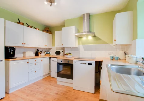 The kitchen at Nigel House, Mousehole